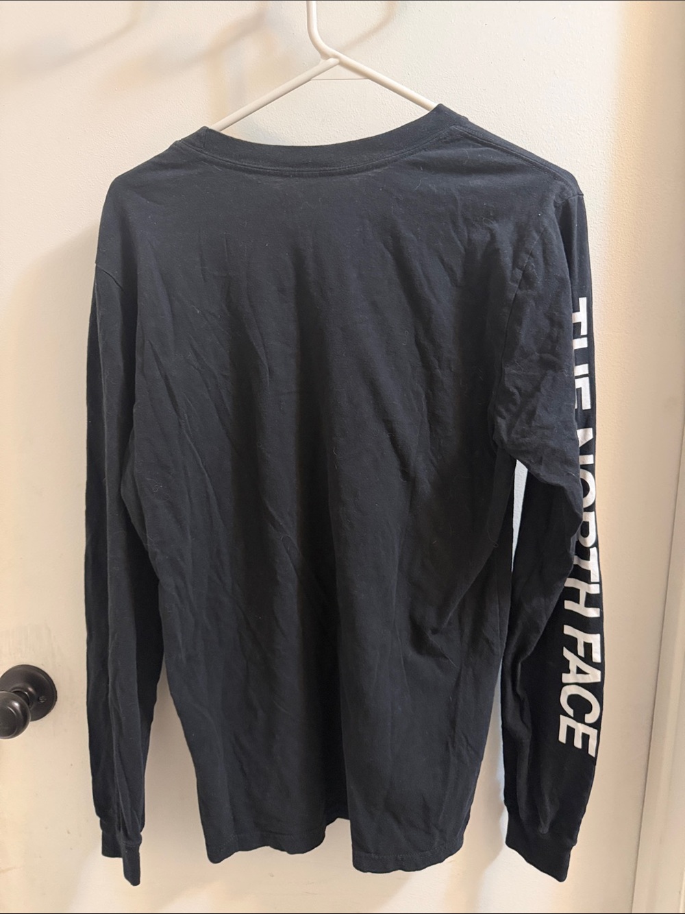 The North Face Black Long Sleeve Logo Shirt- MENS - Picture 2 of 5